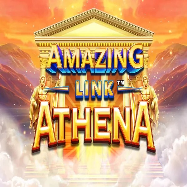 Amazing Link Athena slot logo by SpinPlay Games at Slota Casino