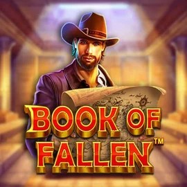 Book Of Fallen online game logo by Pragmatic Play on slotaacasino.com