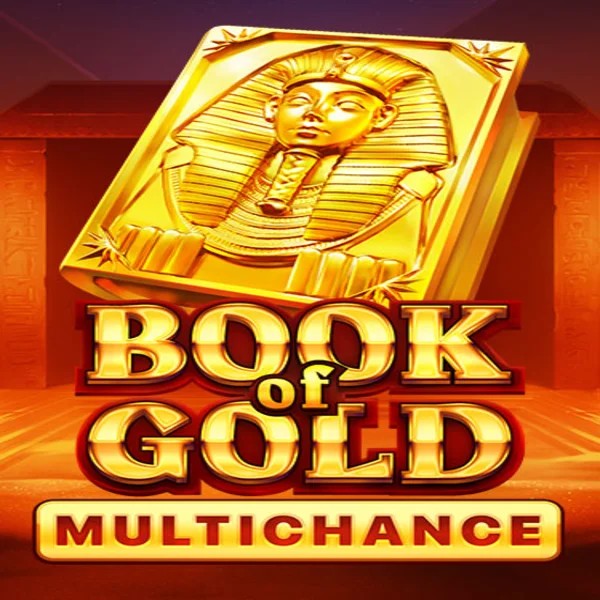 Book of Gold Multichance slot visual from Playson available on slotaacasino.com