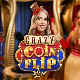 Crazy Coin Flip logo by Evolution Slota Casino