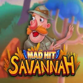 Mad Hit Savannah slot logo by RubyPlay at Slota Casino