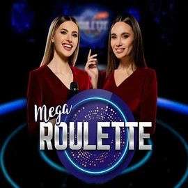 Mega Roulette slot logo by Pragmatic Play at Slota Casino