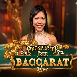 Prosperity Tree Baccarat online game logo by Evolution on slotaacasino.com