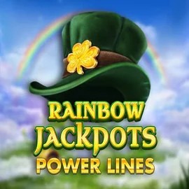 Rainbow Jackpots Power Lines slot visual from Red Tiger Gaming available on slotaacasino.com