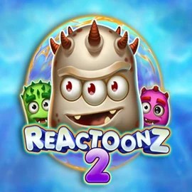 Reactoonz 2 online game logo by Play'n GO on slotaacasino.com