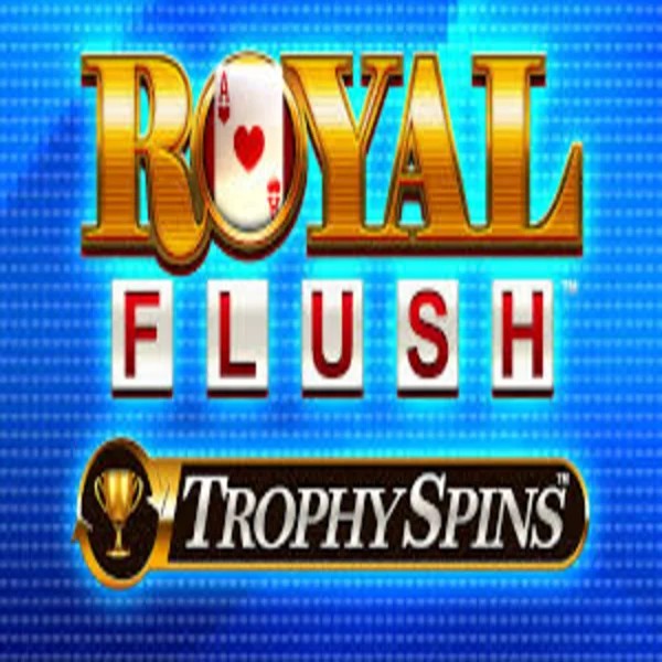 Royal Flush Trophy Spins slot visual from Greentube available on slotaacasino.com