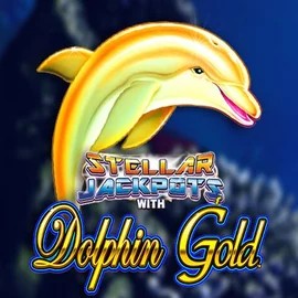 Dolphin Gold with Stellar Jackpots logo by Lightning Box Game at Slota Casino