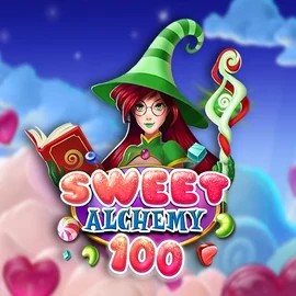 Sweet Alchemy 100 online game logo by Play'n GO on slotaacasino.com